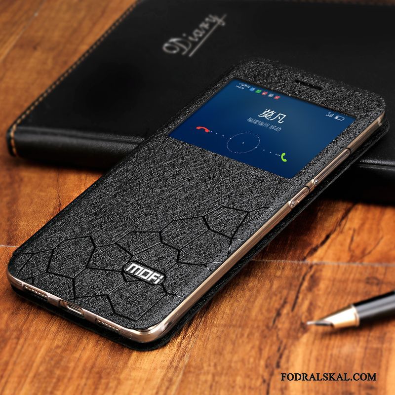 Skal Huawei G9 Plus Täcka Fallskydd Guld, Fodral Huawei G9 Plus Skydd Öppna Fönstrettelefon