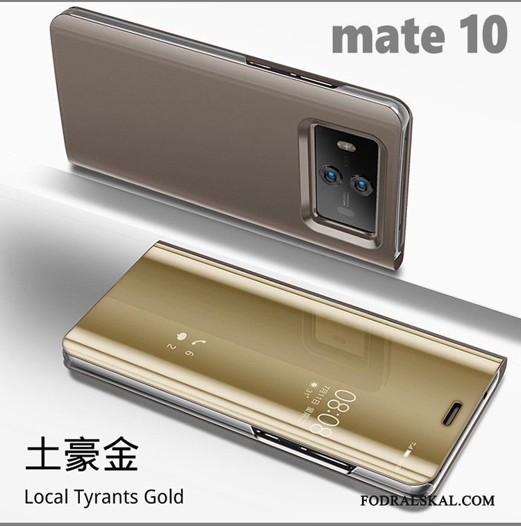 Skal Huawei Mate 10 Färg Spegeltelefon, Fodral Huawei Mate 10 Support Plating Fallskydd