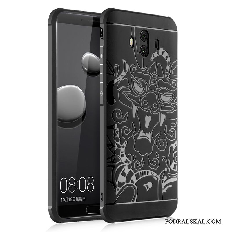 Skal Huawei Mate 10 Kreativa Kinesisk Drake Personlighet, Fodral Huawei Mate 10 Mode Telefon Fallskydd