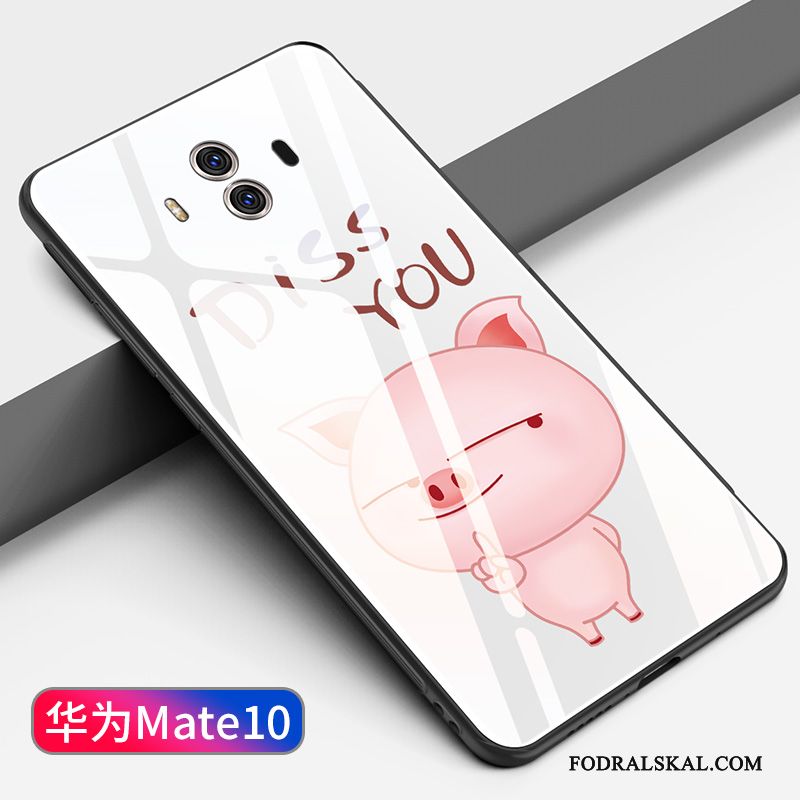 Skal Huawei Mate 10 Kreativa Personlighet Spegel, Fodral Huawei Mate 10 Påsar Röd Glas