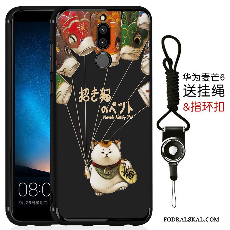 Skal Huawei Mate 10 Lite Skydd Fallskyddtelefon, Fodral Huawei Mate 10 Lite Kreativa Svart Personlighet