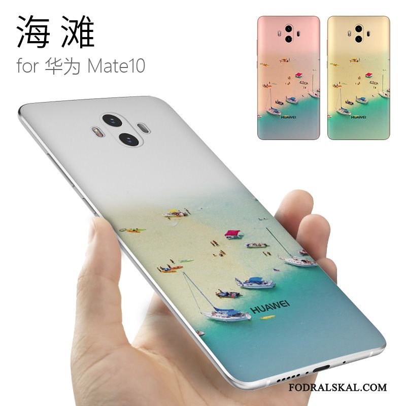 Skal Huawei Mate 10 Mjuk Kinesisk Stil Gul, Fodral Huawei Mate 10 Silikon Personlighet Trend Varumärke