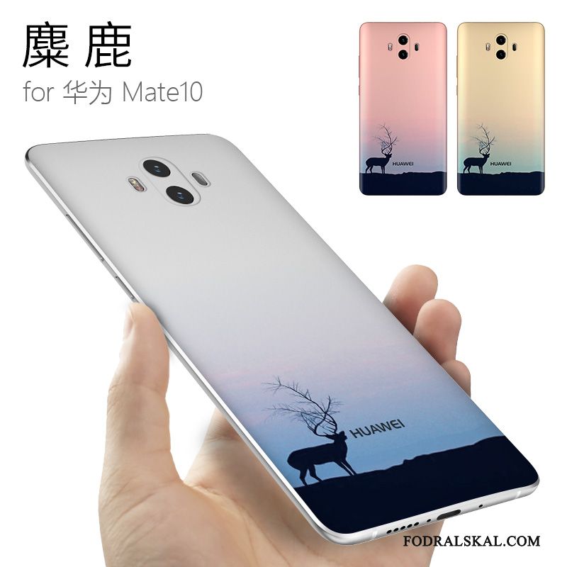Skal Huawei Mate 10 Mjuk Kinesisk Stil Gul, Fodral Huawei Mate 10 Silikon Personlighet Trend Varumärke