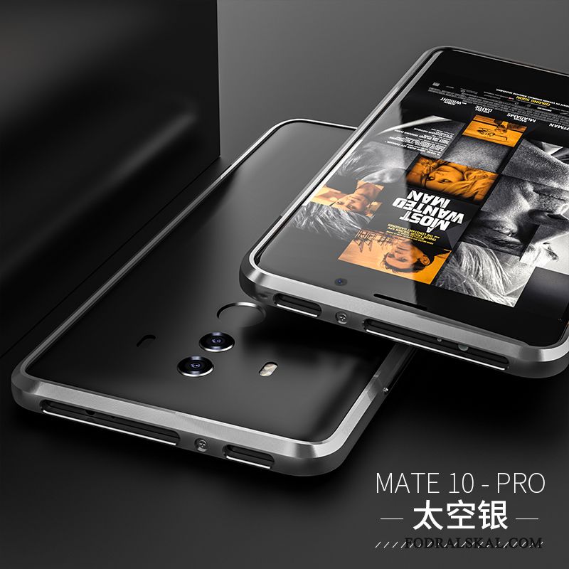 Skal Huawei Mate 10 Pro Metall Fallskyddtelefon, Fodral Huawei Mate 10 Pro Kreativa Frame Guld