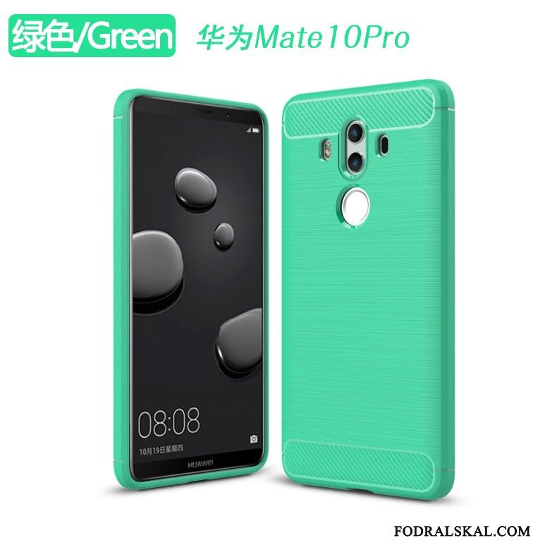 Skal Huawei Mate 10 Pro Mjuk Fallskydd Grön, Fodral Huawei Mate 10 Pro Skydd Telefon