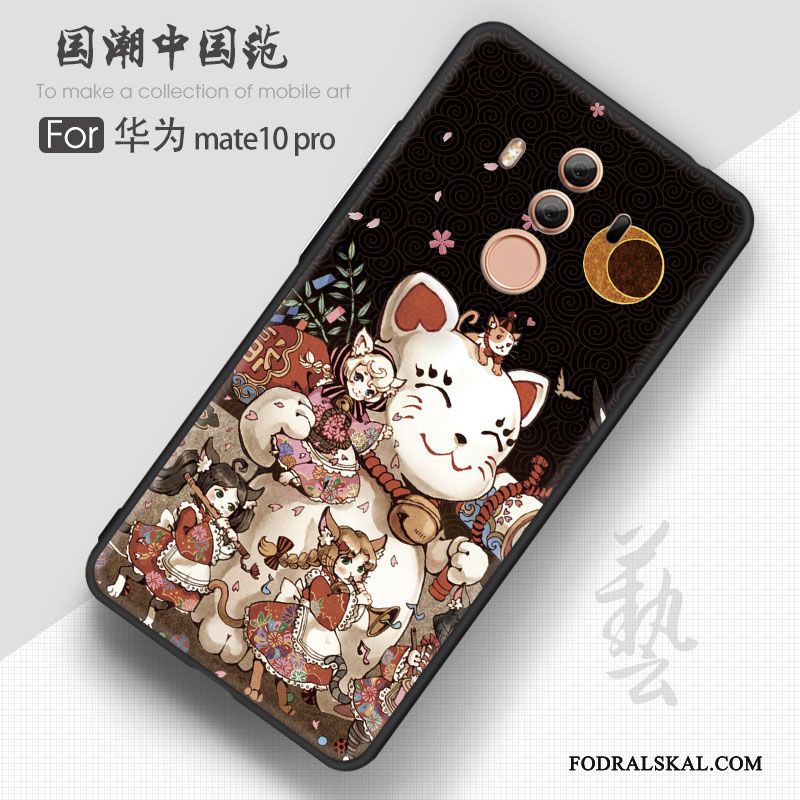 Skal Huawei Mate 10 Pro Silikon Blå Anpassa, Fodral Huawei Mate 10 Pro Påsar Telefon Fallskydd