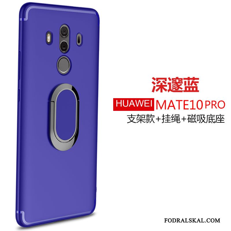 Skal Huawei Mate 10 Pro Silikon Fallskydd Ring, Fodral Huawei Mate 10 Pro Mjuk Hängsmyckentelefon