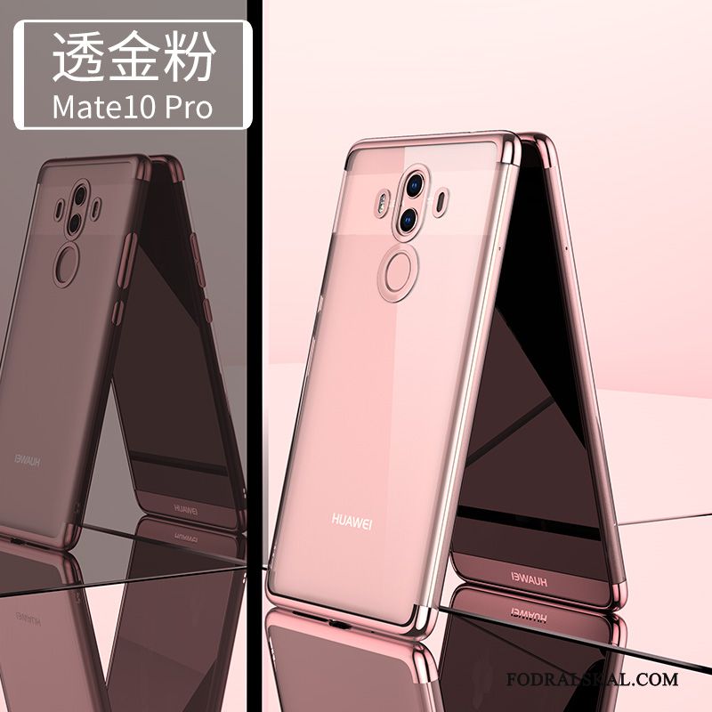 Skal Huawei Mate 10 Pro Silikon Telefon Slim, Fodral Huawei Mate 10 Pro Mjuk Transparent Rosa