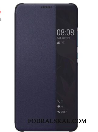 Skal Huawei Mate 10 Pro Täcka Dvalatelefon, Fodral Huawei Mate 10 Pro Läderfodral Blå