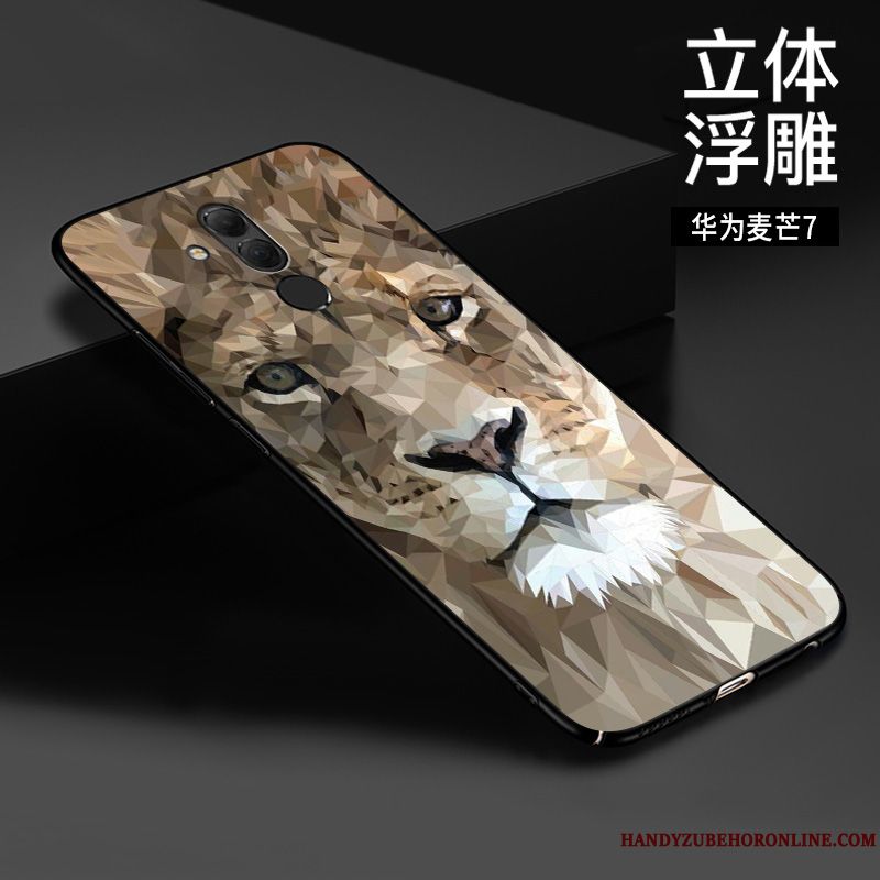 Skal Huawei Mate 20 Lite Skydd Telefon Tredimensionell, Fodral Huawei Mate 20 Lite Lättnad Kinesisk Stil Rosa