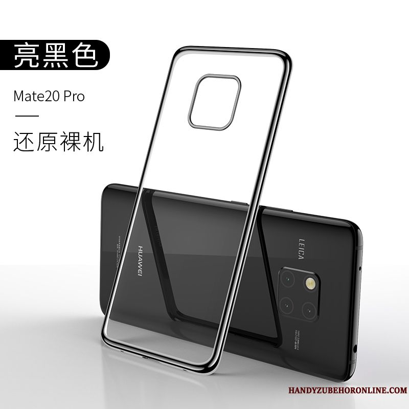 Skal Huawei Mate 20 Pro Skydd Blåtelefon, Fodral Huawei Mate 20 Pro Silikon Transparent Personlighet
