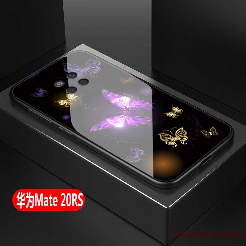 Skal Huawei Mate 20 Rs Mjuk Personlighettelefon, Fodral Huawei Mate 20 Rs Silikon Rosa Glas