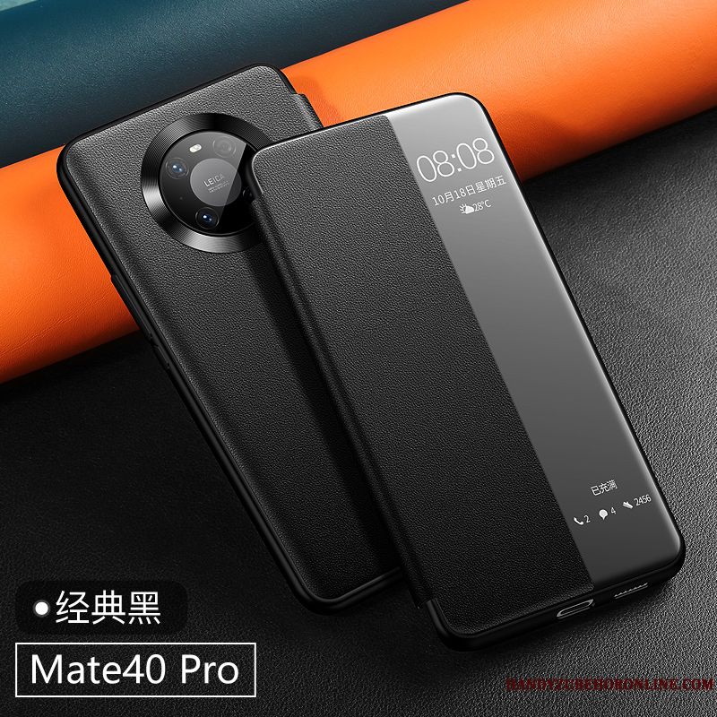 Skal Huawei Mate 40 Pro Påsar Blåtelefon, Fodral Huawei Mate 40 Pro Läderfodral Fallskydd Ny