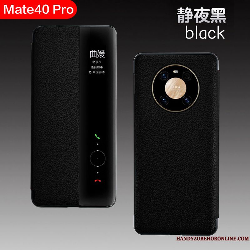 Skal Huawei Mate 40 Pro Skydd Högt Utbud Business, Fodral Huawei Mate 40 Pro Läderfodral Telefon Fallskydd
