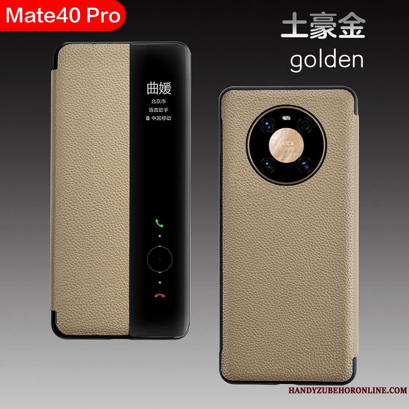 Skal Huawei Mate 40 Pro Skydd Högt Utbud Business, Fodral Huawei Mate 40 Pro Läderfodral Telefon Fallskydd
