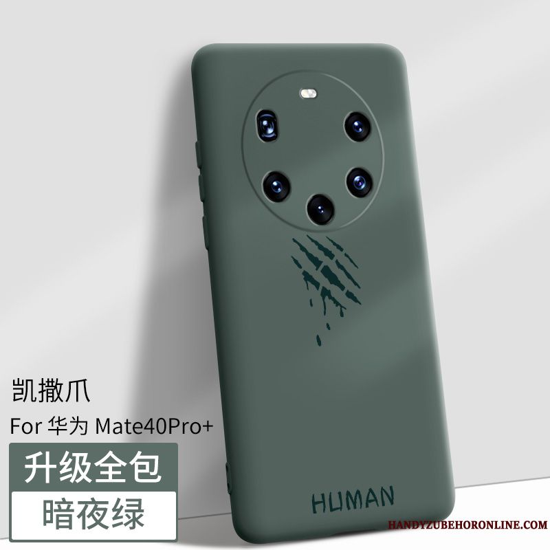 Skal Huawei Mate 40 Pro+ Skydd Ny Svart, Fodral Huawei Mate 40 Pro+ Påsar Fallskyddtelefon