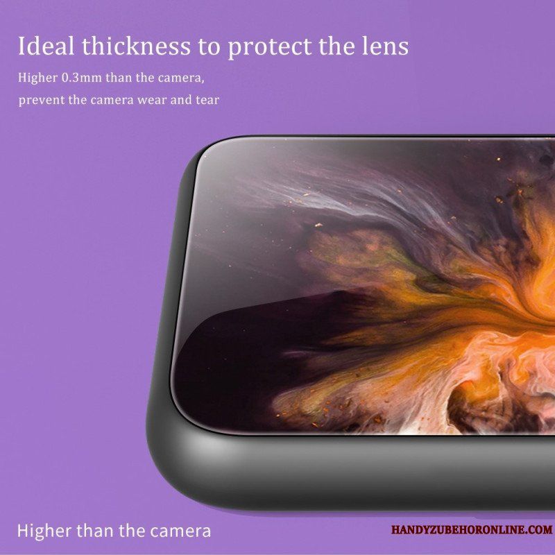 Skal Huawei Mate 50 Pro Snyggt Marmorhärdat Glas