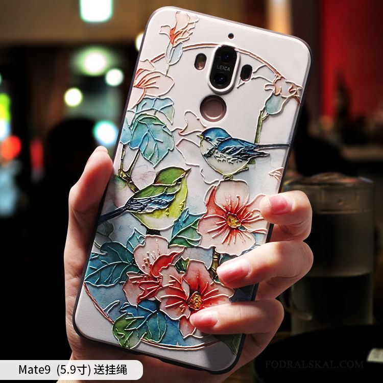 Skal Huawei Mate 9 Kreativa Rosatelefon, Fodral Huawei Mate 9 Mjuk Personlighet Fallskydd