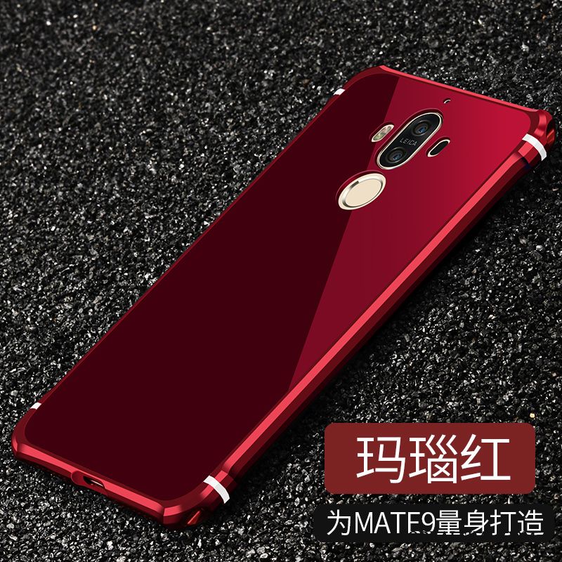 Skal Huawei Mate 9 Metall Svarttelefon, Fodral Huawei Mate 9 Skydd