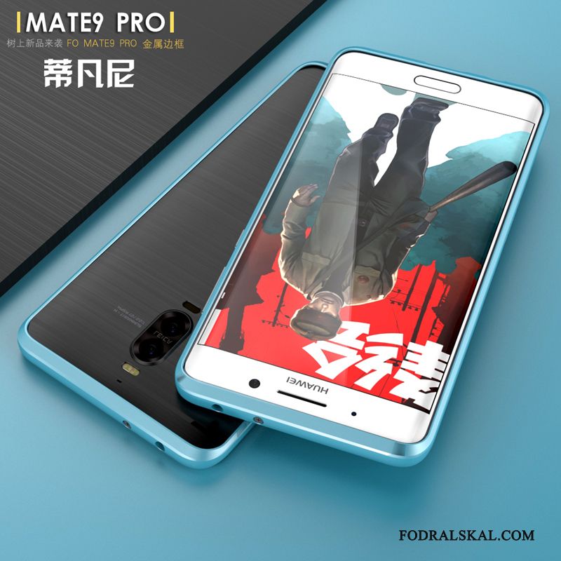 Skal Huawei Mate 9 Pro Kreativa Fallskydd Trend, Fodral Huawei Mate 9 Pro Skydd Blå Tunn