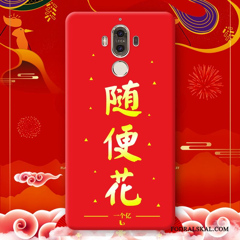Skal Huawei Mate 9 Pro Kreativa Röd Fallskydd, Fodral Huawei Mate 9 Pro Silikon Nytelefon