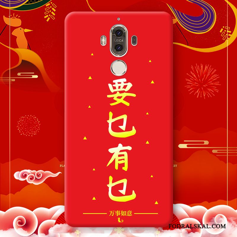 Skal Huawei Mate 9 Pro Kreativa Röd Fallskydd, Fodral Huawei Mate 9 Pro Silikon Nytelefon