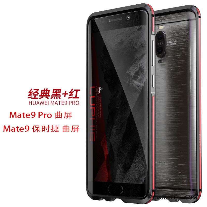 Skal Huawei Mate 9 Pro Metall Telefon Frame, Fodral Huawei Mate 9 Pro Skydd Silver