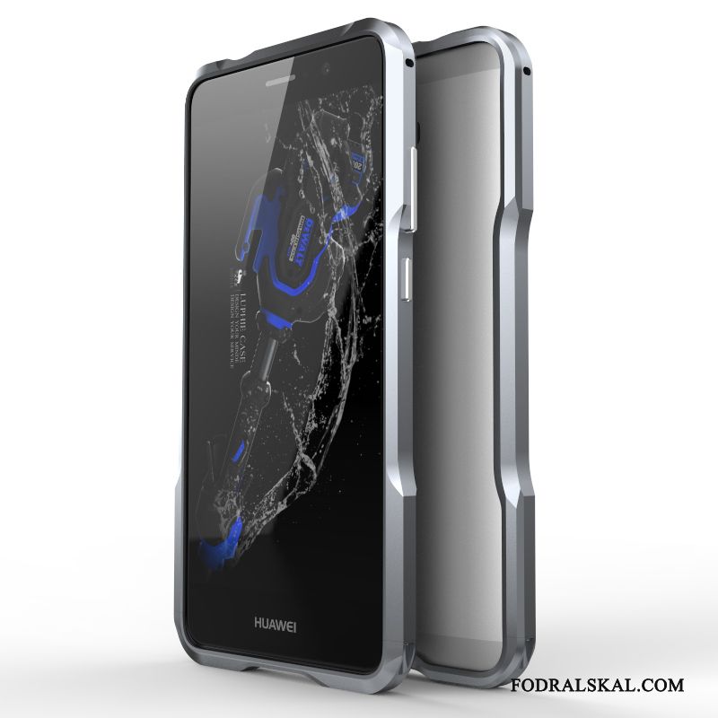Skal Huawei Mate 9 Påsar Fallskydd Frame, Fodral Huawei Mate 9 Metall Silvertelefon