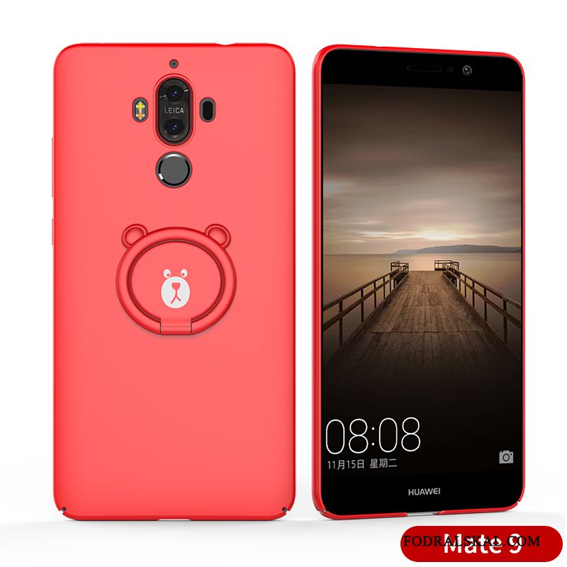 Skal Huawei Mate 9 Påsar Telefon Fallskydd, Fodral Huawei Mate 9 Mjuk Röd Slim