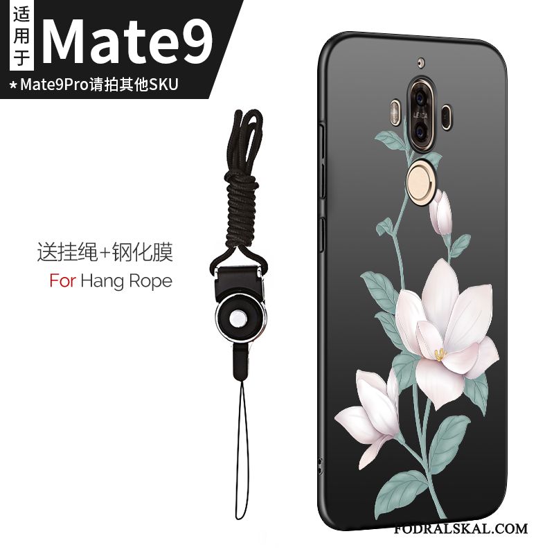 Skal Huawei Mate 9 Silikon Fallskyddtelefon, Fodral Huawei Mate 9 Mjuk Svart Slim