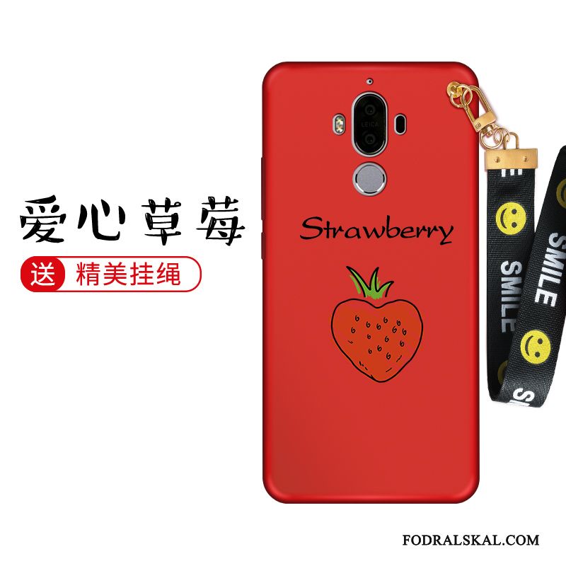 Skal Huawei Mate 9 Tecknat Telefon Röd, Fodral Huawei Mate 9 Kreativa Personlighet Hängsmycken