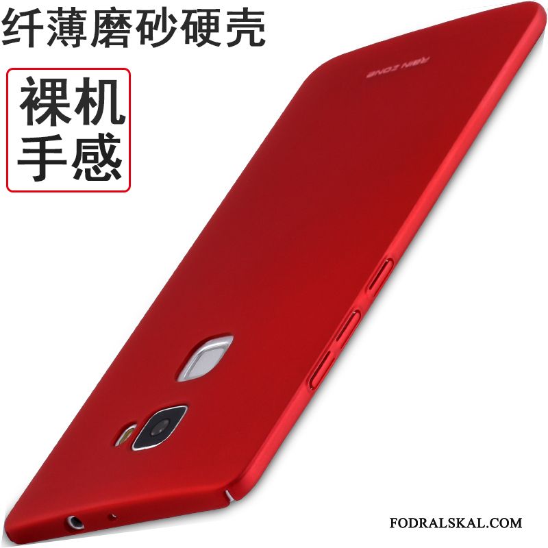 Skal Huawei Mate S Påsar Nubucktelefon, Fodral Huawei Mate S Silikon Fallskydd Röd