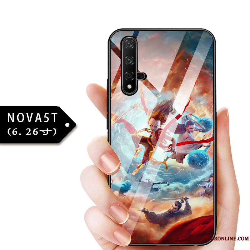 Skal Huawei Nova 5t Påsar Anpassa Tunn, Fodral Huawei Nova 5t Skydd Telefon Blå