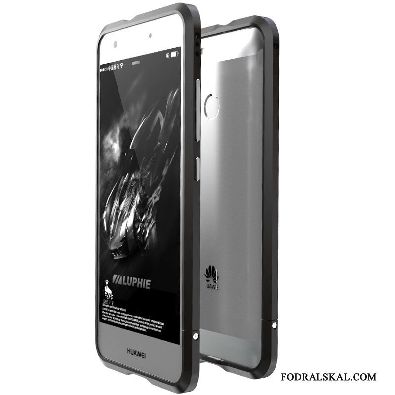 Skal Huawei Nova Metall Telefon Fallskydd, Fodral Huawei Nova Skydd Rosa Frame