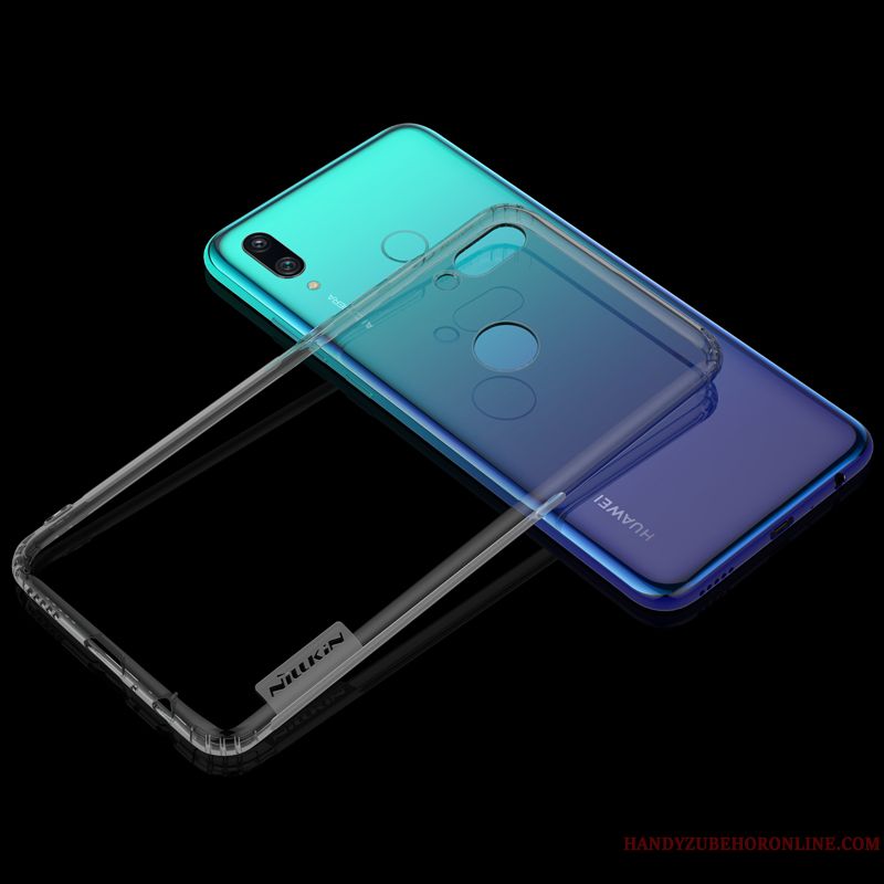 Skal Huawei P Smart 2019 Mjuk Glidskydds Transparent, Fodral Huawei P Smart 2019 Skydd Fallskyddtelefon