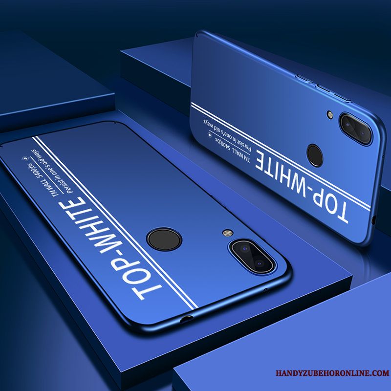 Skal Huawei P Smart+ Kreativa Slim Fallskydd, Fodral Huawei P Smart+ Påsar Blå Nubuck
