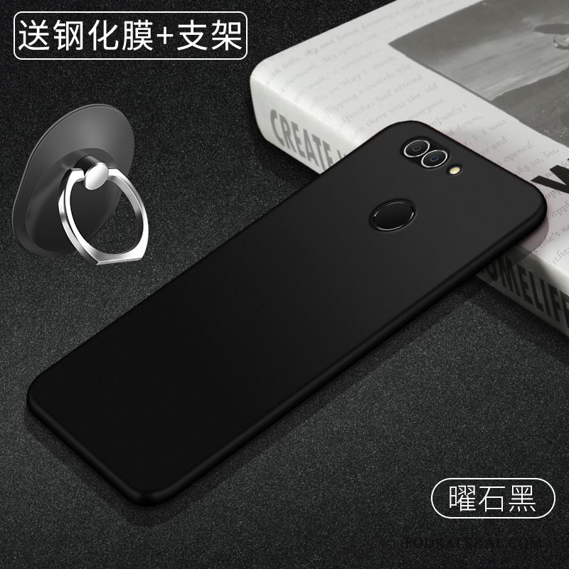 Skal Huawei P Smart Silikon Nubucktelefon, Fodral Huawei P Smart Skydd Lätt Och Tunt Röd