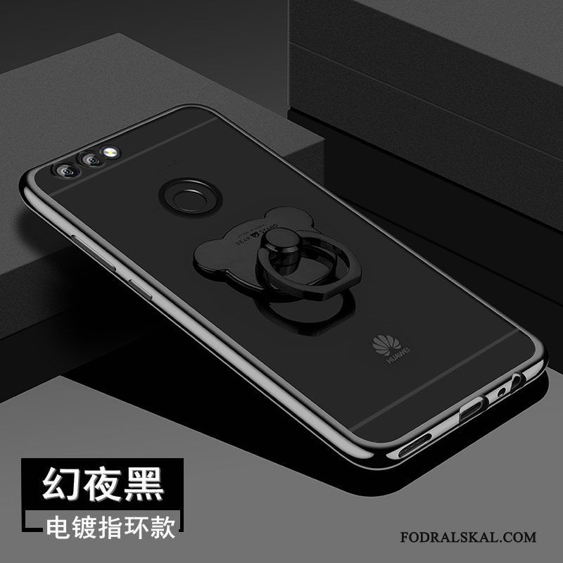 Skal Huawei P Smart Silikon Transparent Blå, Fodral Huawei P Smart Mjuk Fallskyddtelefon