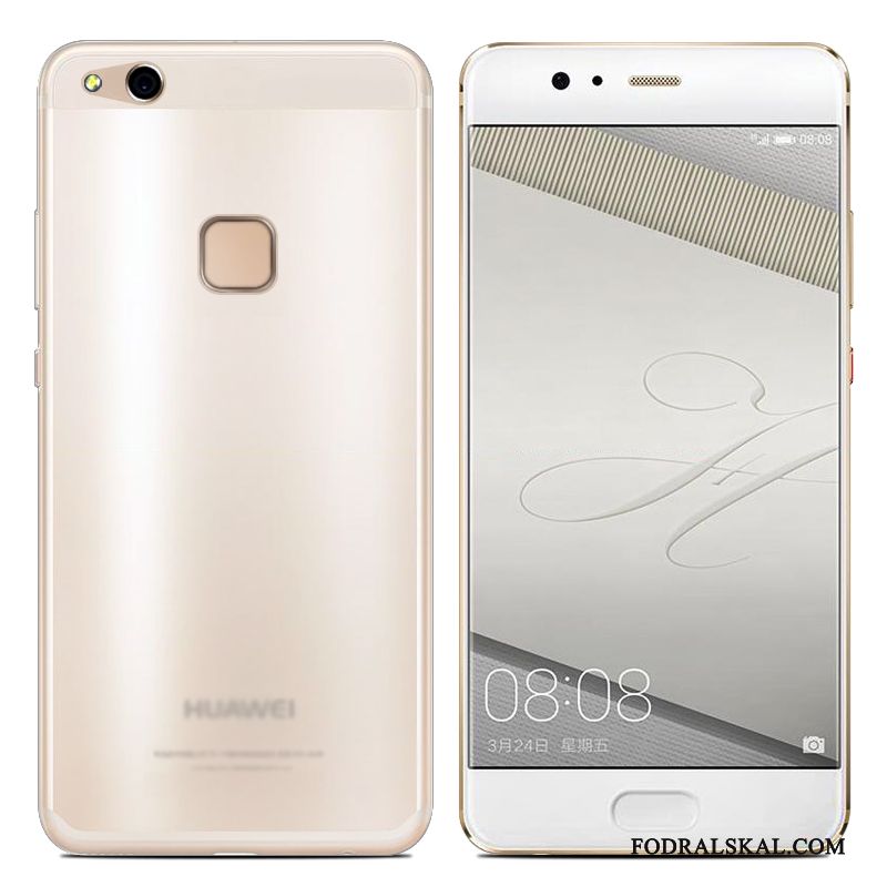 Skal Huawei P10 Lite Målade Telefon Transparent, Fodral Huawei P10 Lite Tecknat Svart