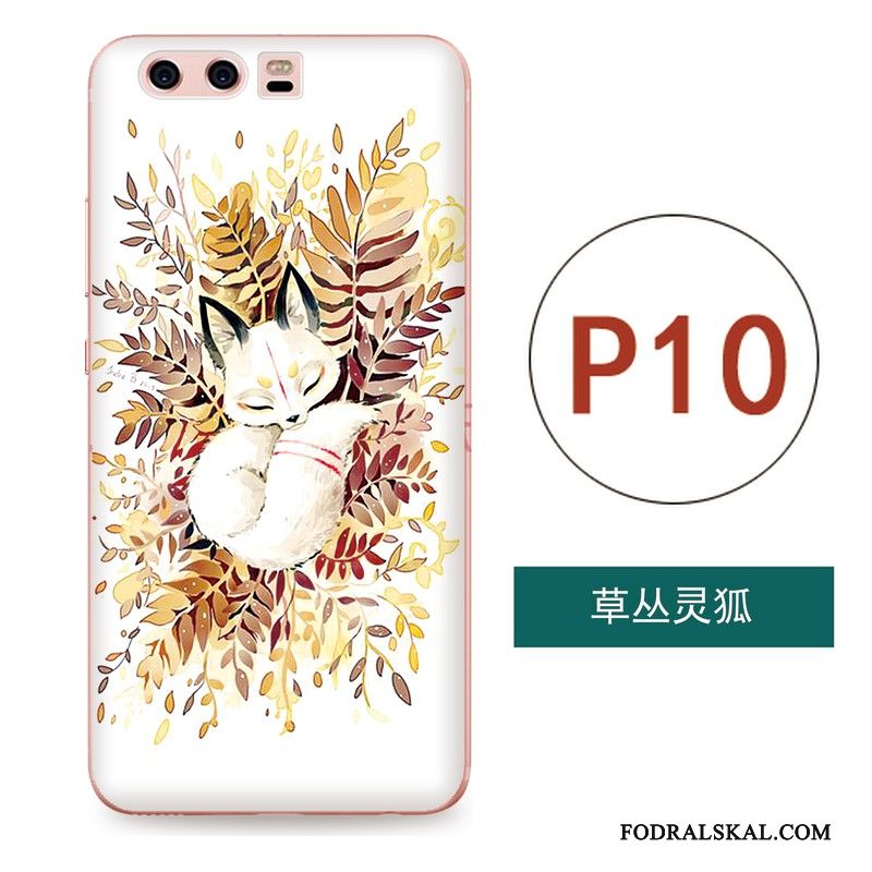 Skal Huawei P10 Lättnad Hängsmycken Konst, Fodral Huawei P10 Färg Telefon Kinesisk Stil