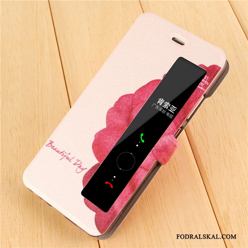 Skal Huawei P10 Plus Kreativa Fallskydd Super Söt, Fodral Huawei P10 Plus Läderfodral Telefon Rosa