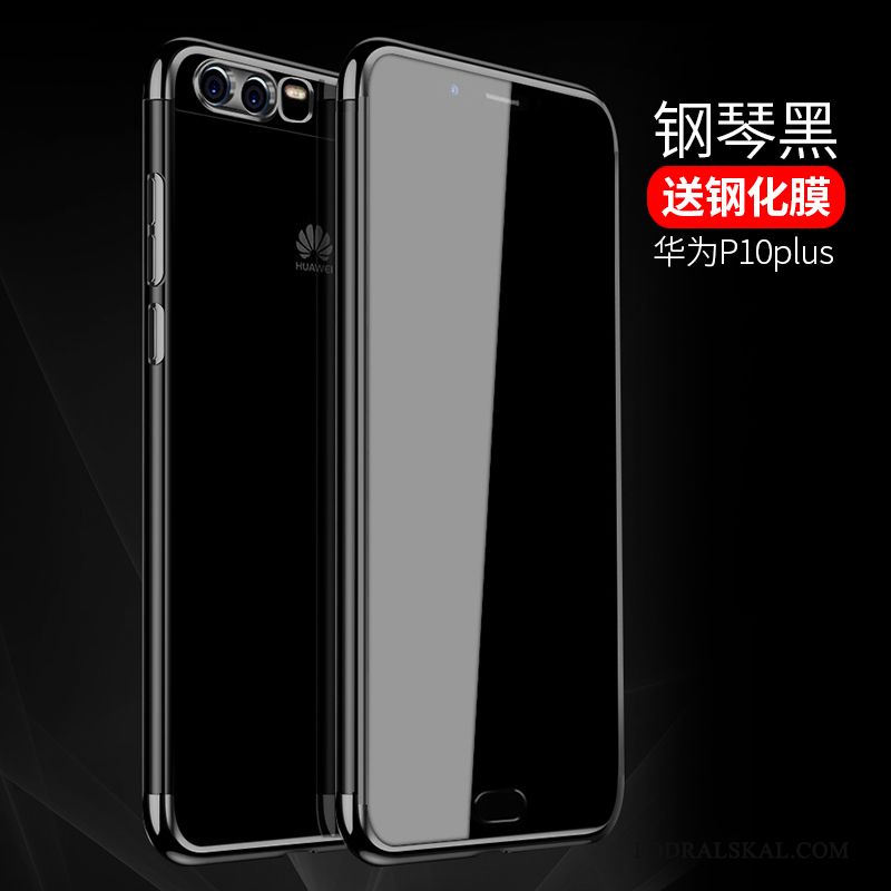 Skal Huawei P10 Plus Skydd Fallskydd Slim, Fodral Huawei P10 Plus Silikon Transparent Blå