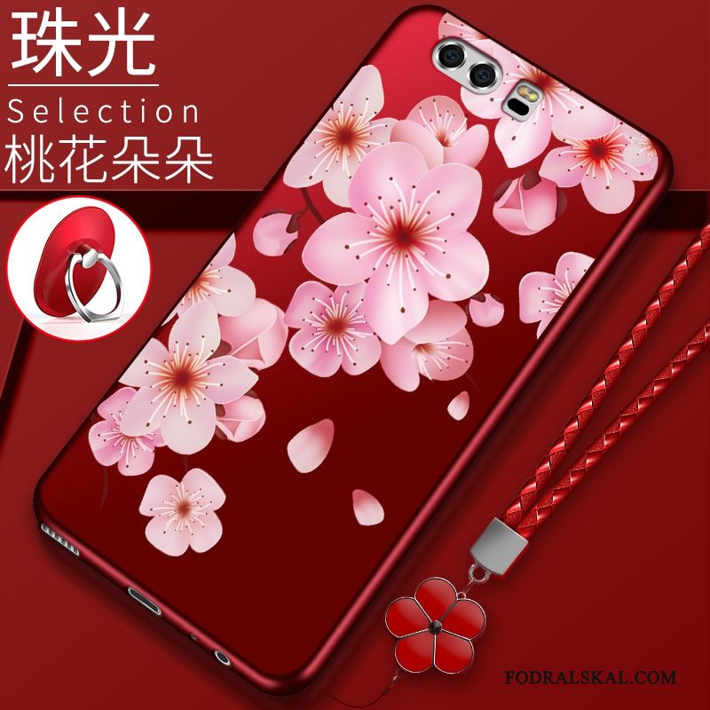 Skal Huawei P10 Silikon Rödtelefon, Fodral Huawei P10 Kreativa Fallskydd Ny