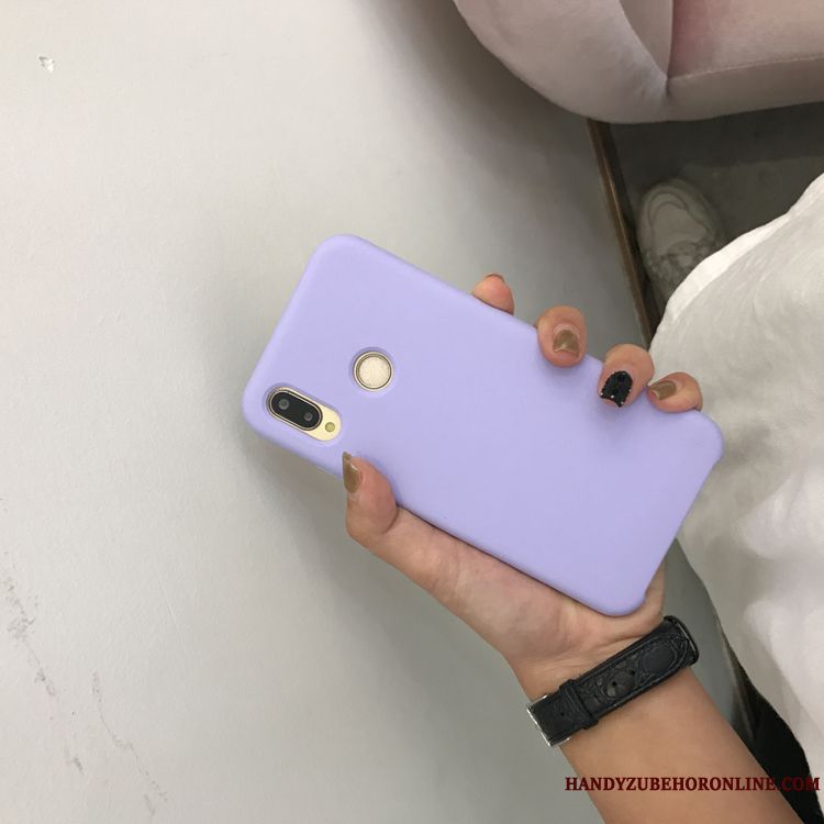 Skal Huawei P20 Lite Silikon Telefon Gul, Fodral Huawei P20 Lite Rosa Solid Färg