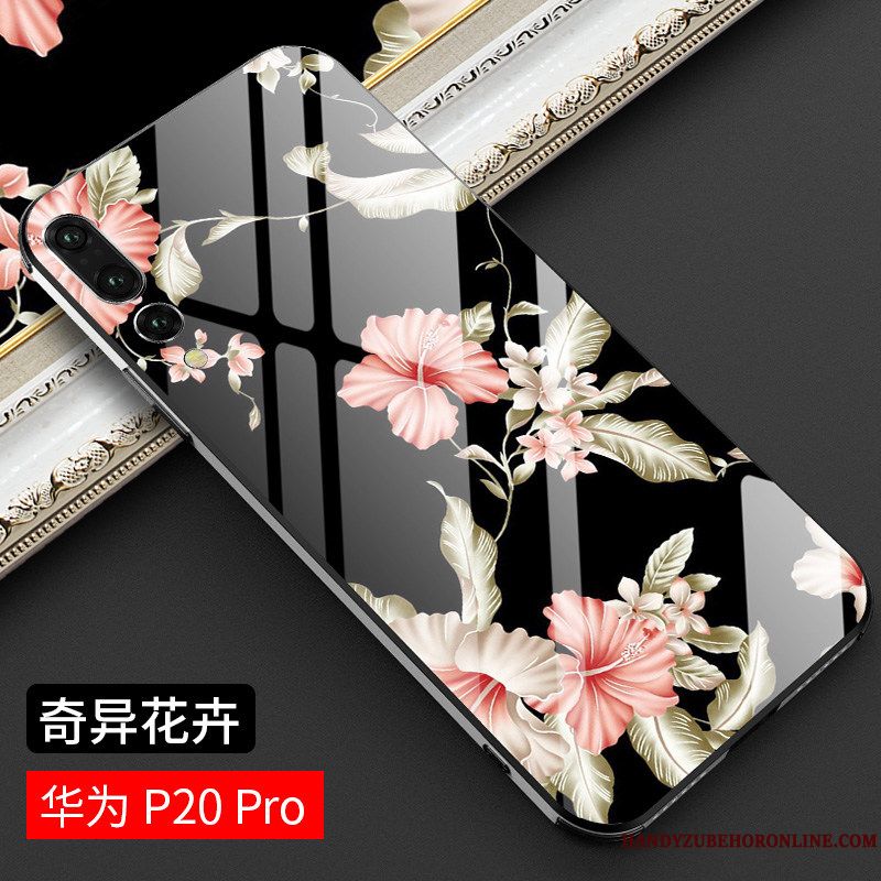 Skal Huawei P20 Pro Påsar Hård Net Red, Fodral Huawei P20 Pro Mode Trend Varumärke Glas