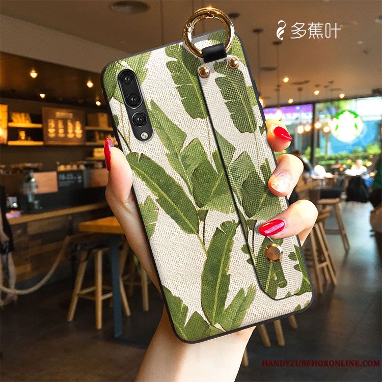 Skal Huawei P20 Pro Tecknat Duktelefon, Fodral Huawei P20 Pro Silikon Mönster Grön