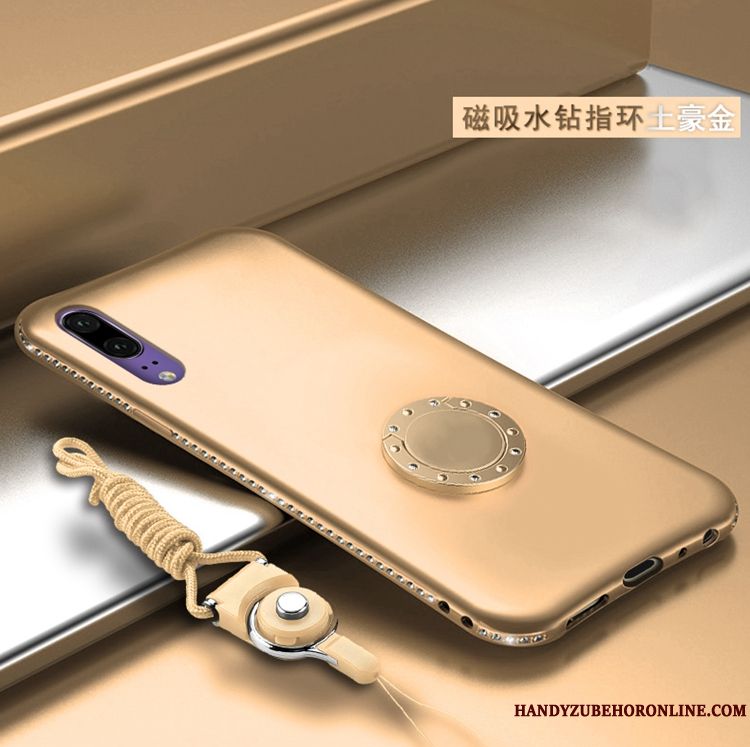 Skal Huawei P20 Strass Personlighettelefon, Fodral Huawei P20 Support Fallskydd Magnetic