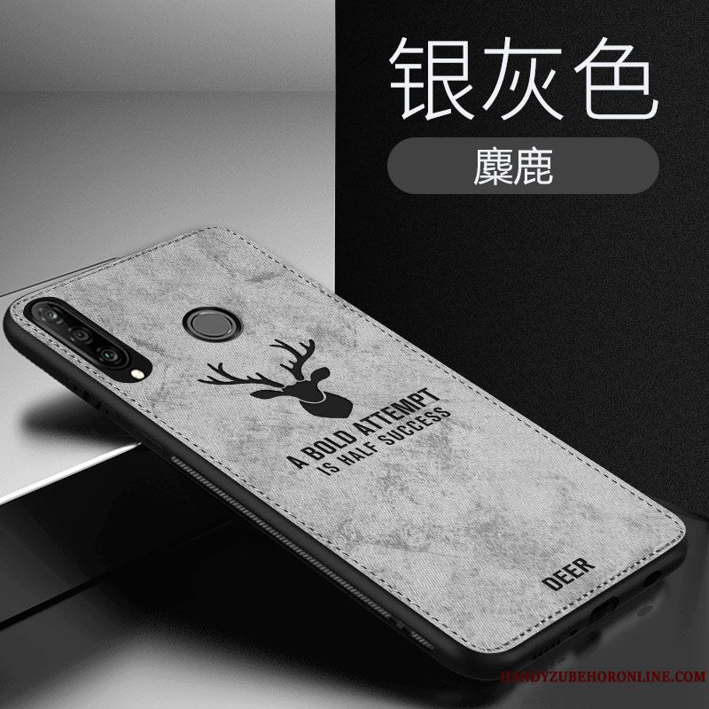 Skal Huawei P30 Lite Kreativa Skärmskydd Film Svart, Fodral Huawei P30 Lite Skydd Elktelefon
