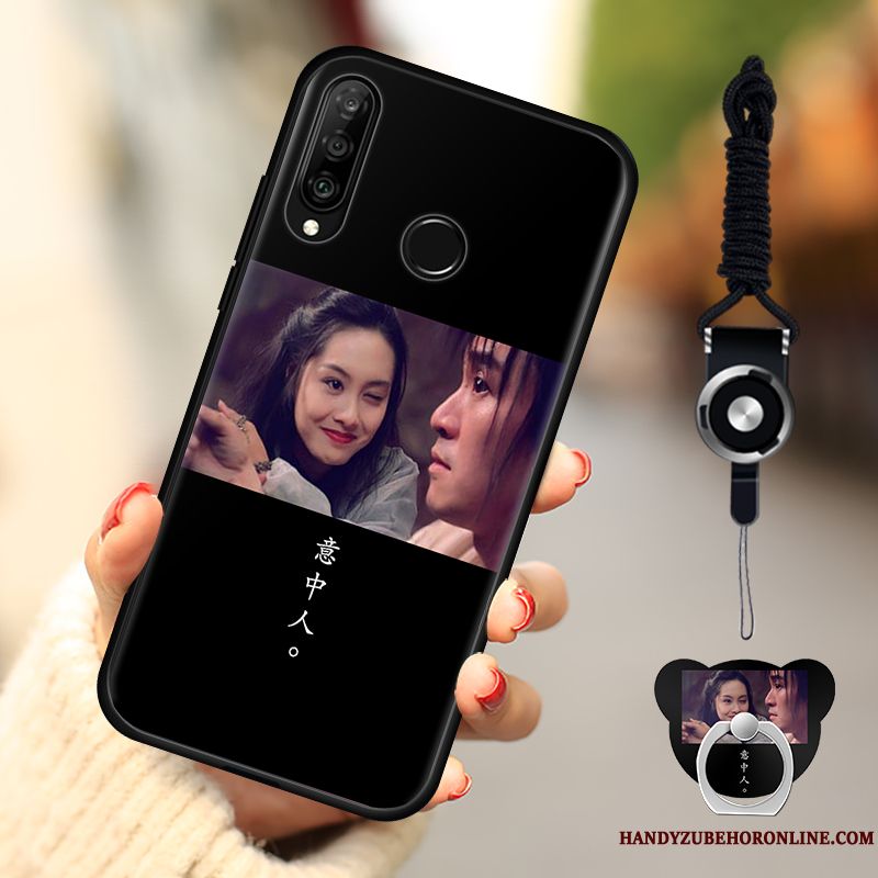 Skal Huawei P30 Lite Mjuk Blå Fallskydd, Fodral Huawei P30 Lite Mode Trendtelefon