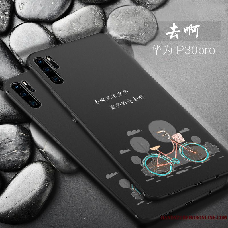 Skal Huawei P30 Pro Skydd Personlighet Fallskydd, Fodral Huawei P30 Pro Påsar Liten Net Red